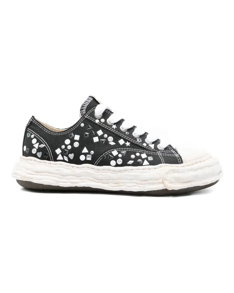 MIHARAYASUHIRO Peterson 23 embellished-canvas sneakers - Schwarz Schwarz