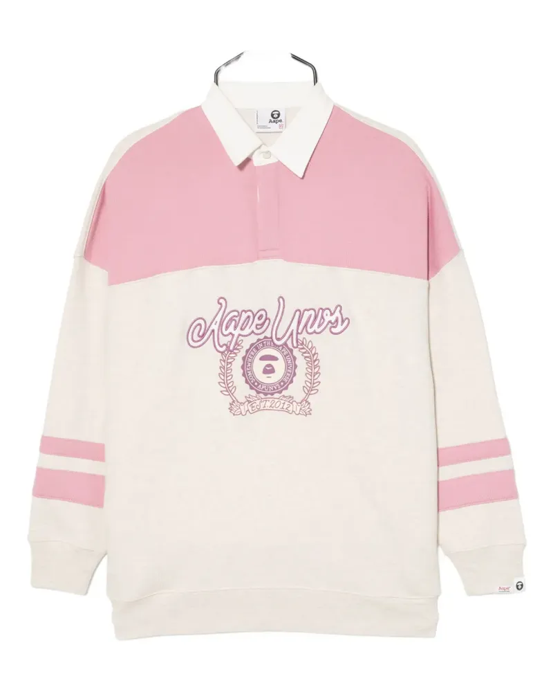 BAPE Poloshirt mit Logo-Stickerei - Nude Nude