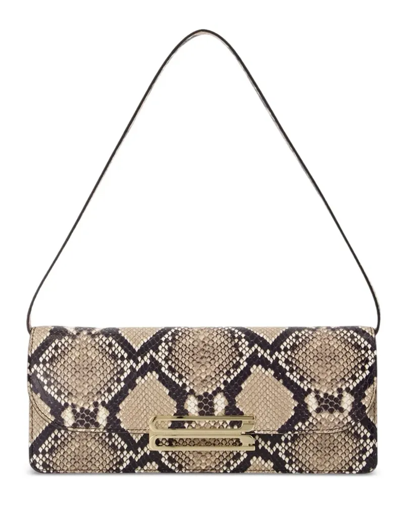 Victoria Beckham Dorian Schultertasche mit Schlangenleder-Effekt - Nude Nude