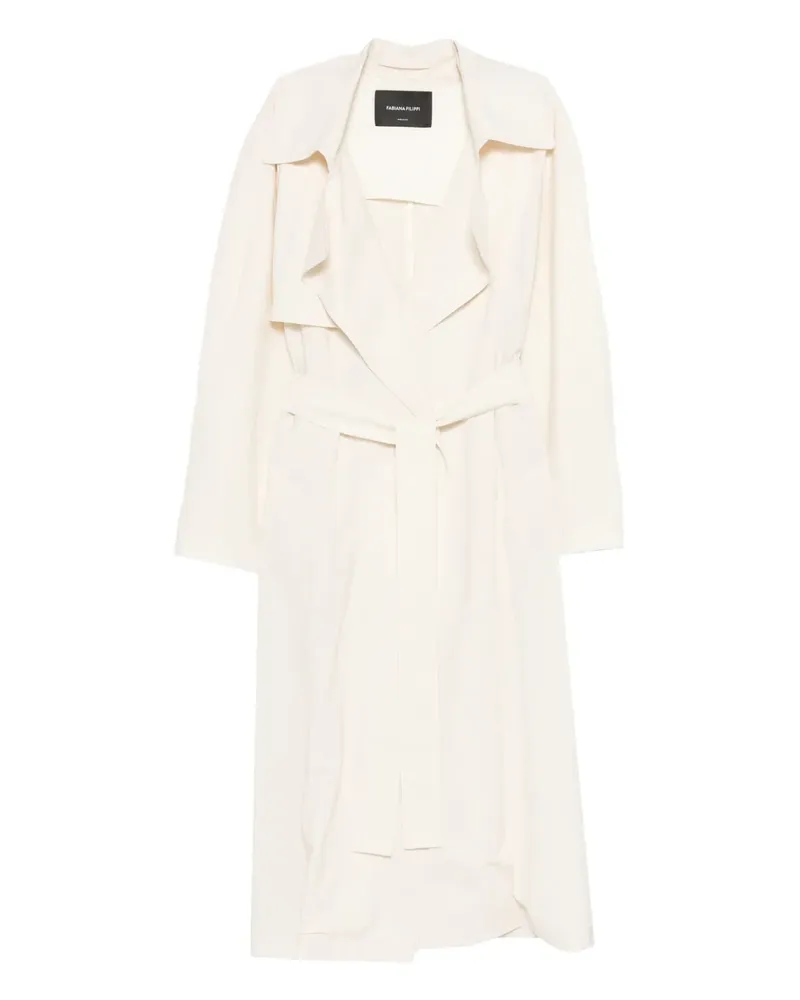 Fabiana Filippi belted trench coat - Nude Nude