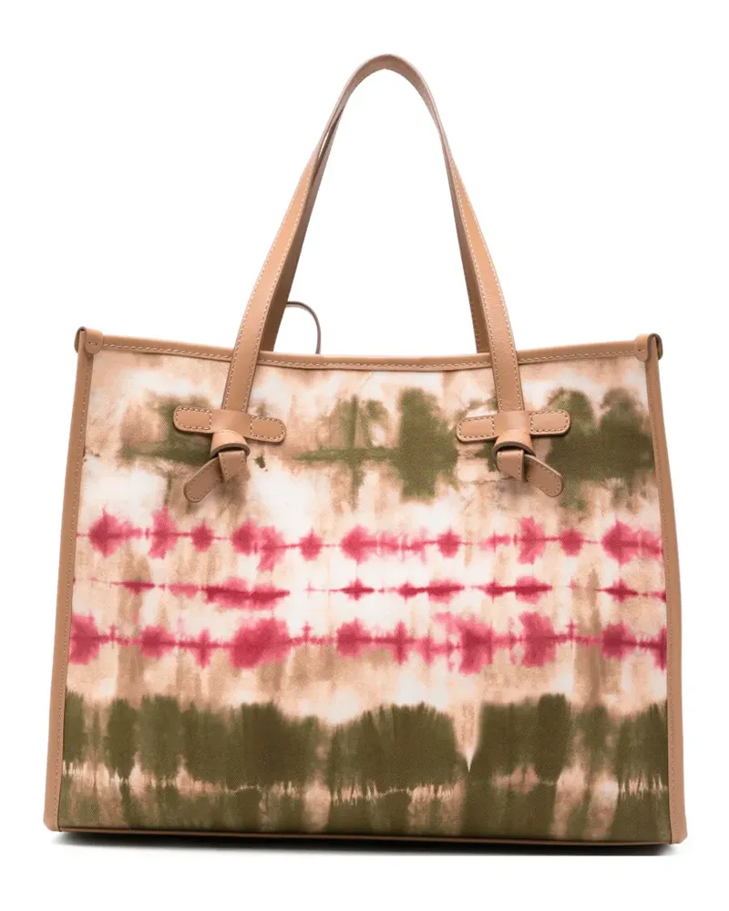 Gianni Chiarini Marcella tie dye shoulder bag - Nude Nude