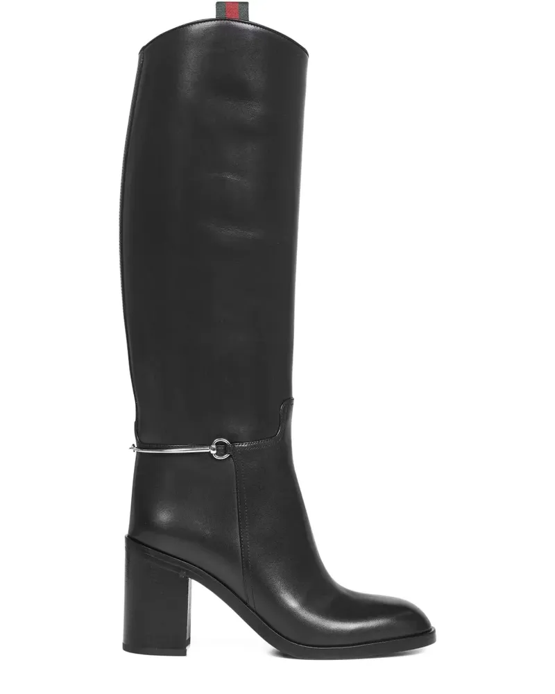 Gucci 85mm Horsebit-detailed boots - Schwarz Schwarz