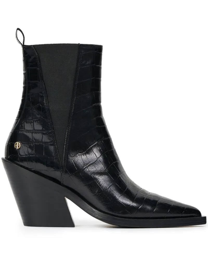 Anine Bing Bekah Stiefel 40mm - Schwarz Schwarz