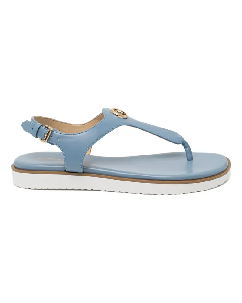 Michael Kors Val Thong Sandalen mit Logo-Patch - Blau Blau