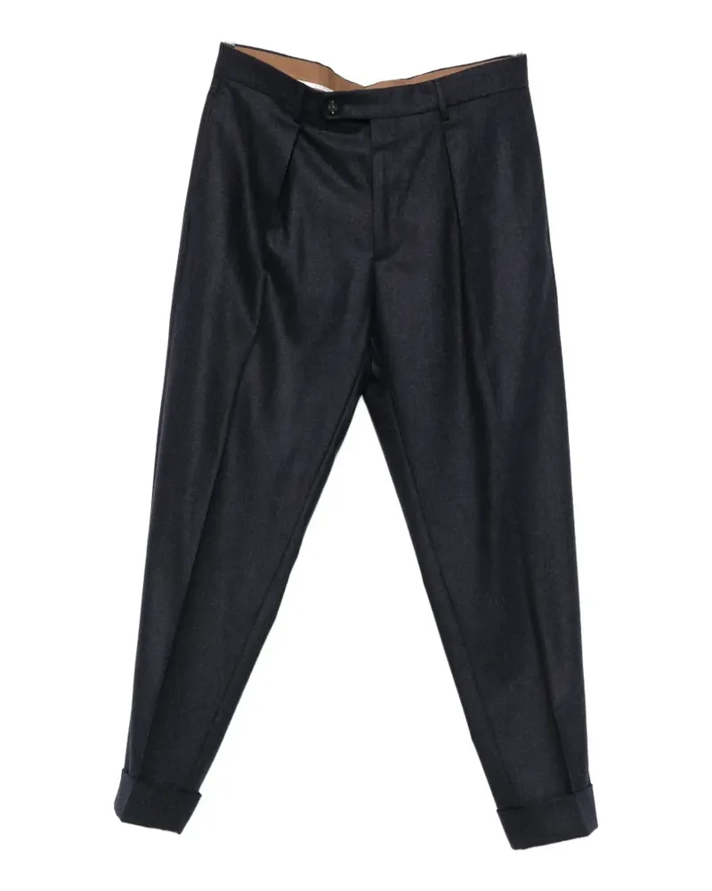 Berwich pleated wool trousers - Blau Blau