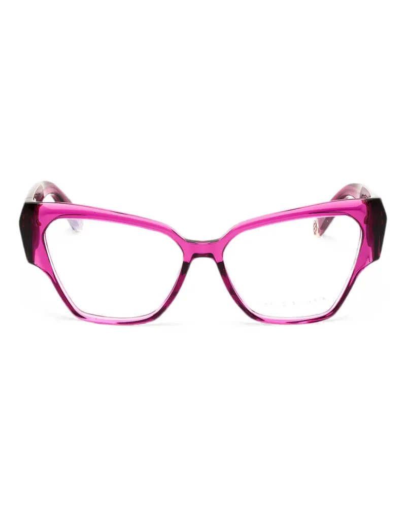 Philipp Plein Klassische Cat-Eye-Brille - Rosa Rosa