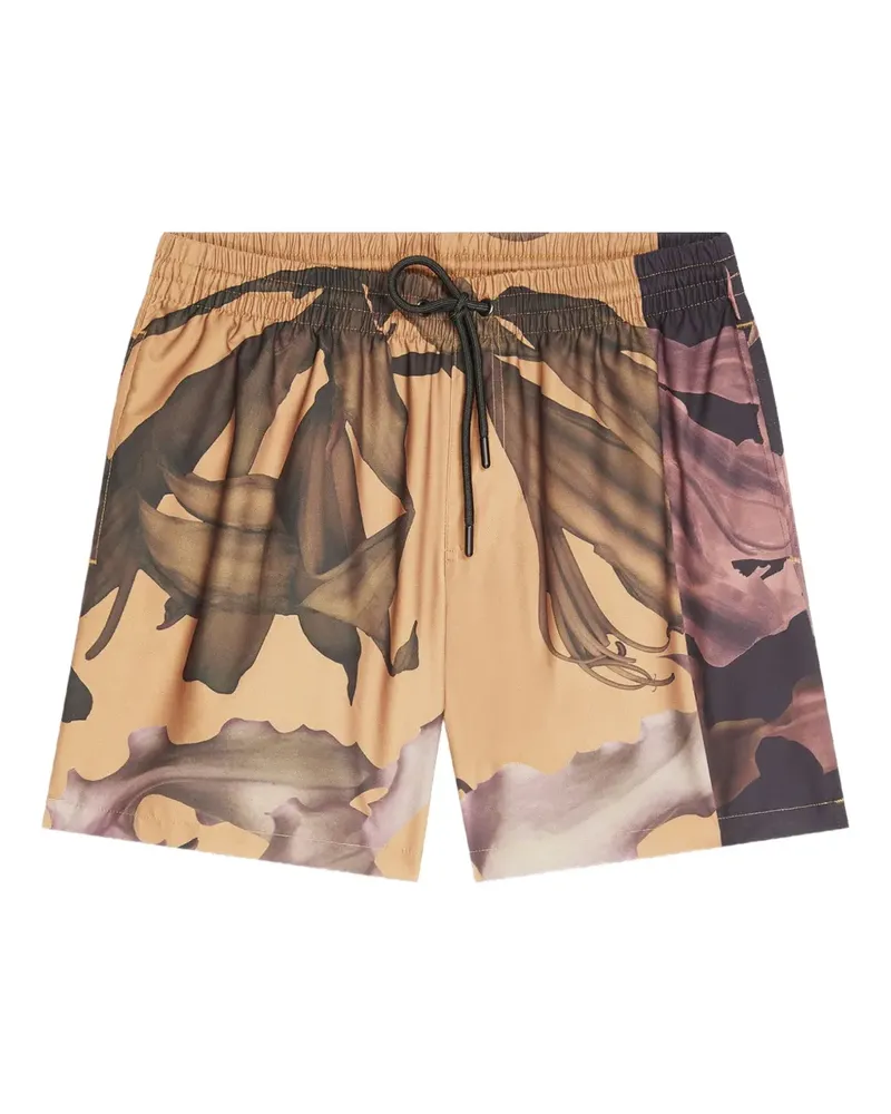 Dries van Noten Badeshorts mit Blumen-Print - Gelb Gelb
