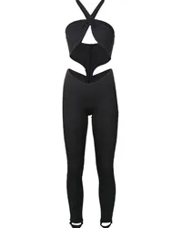 Amir Slama Jumpsuit mit Cut-Outs Schwarz