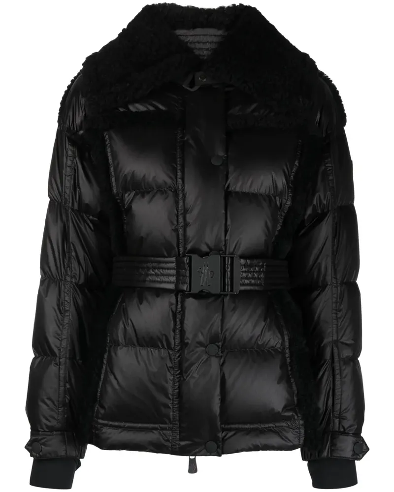 Moncler Biollay Skijacke mit Gürtel - Schwarz Schwarz