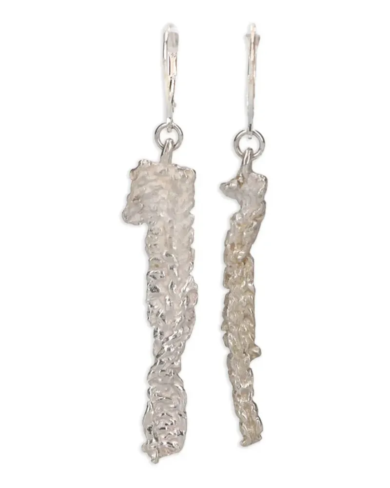 Our Legacy Casted Knit earrings - Silber Silber