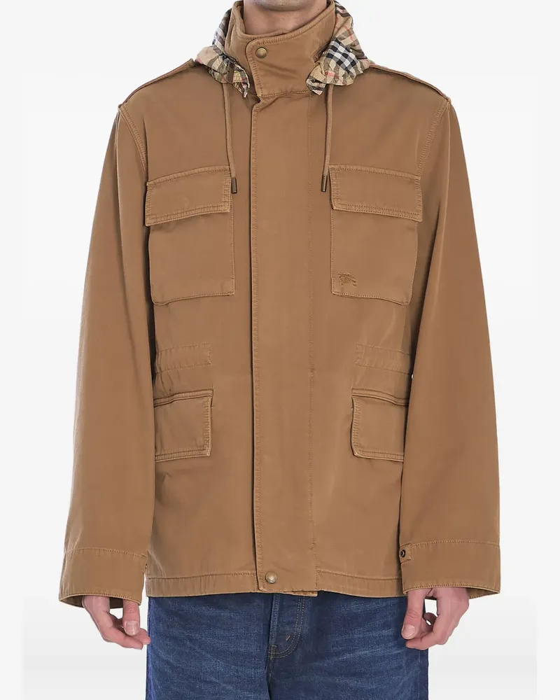 Burberry Twill-Jacke - Braun Braun