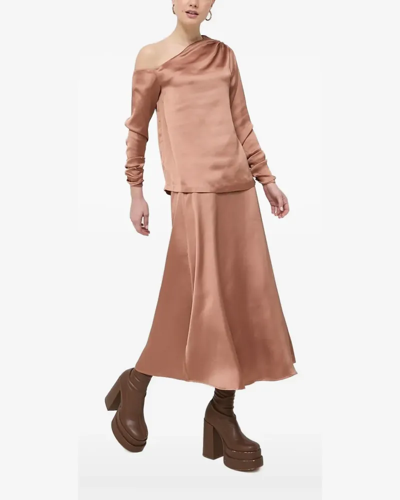 Notes du Nord Asymmetrische Bluse - Braun Braun