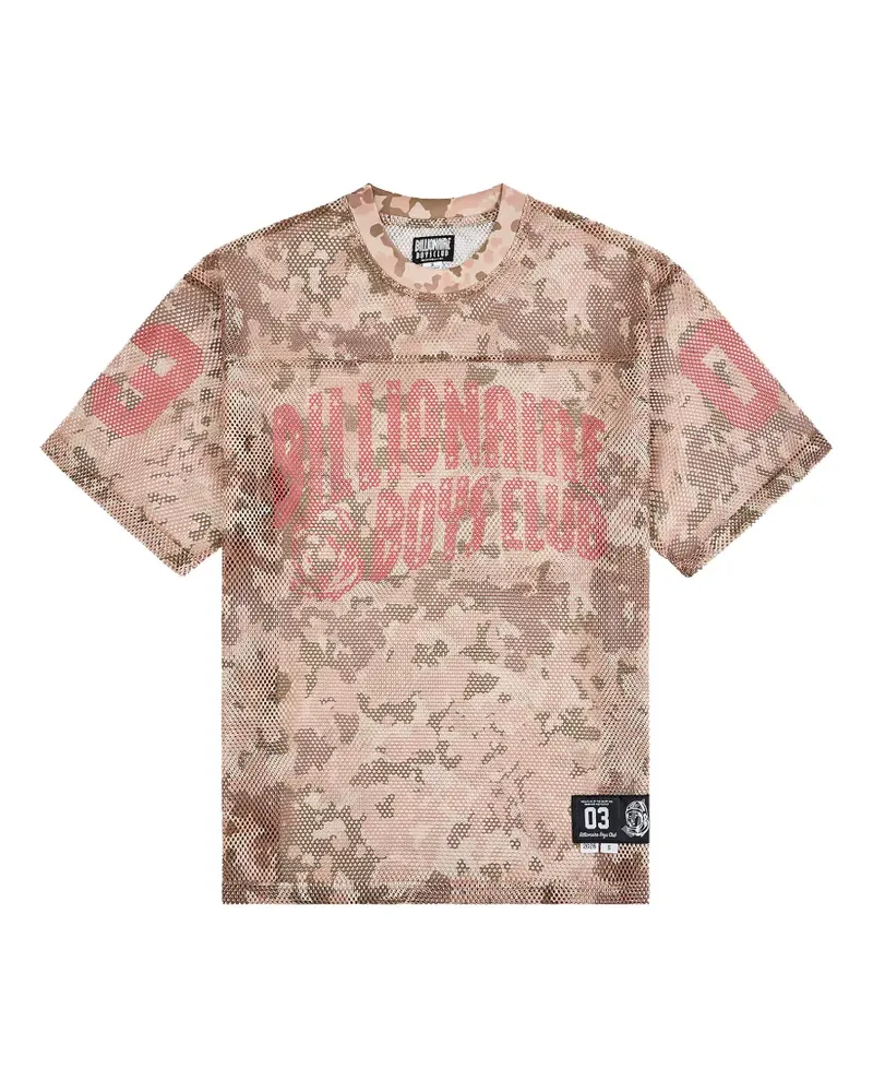 Billionaire Boys Club varsity-logo mesh T-shirt - Nude Nude