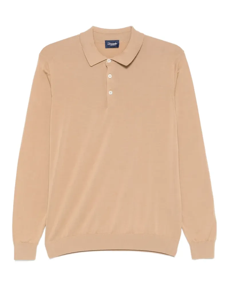 Drumohr  long-sleeve polo shirt - Nude Nude