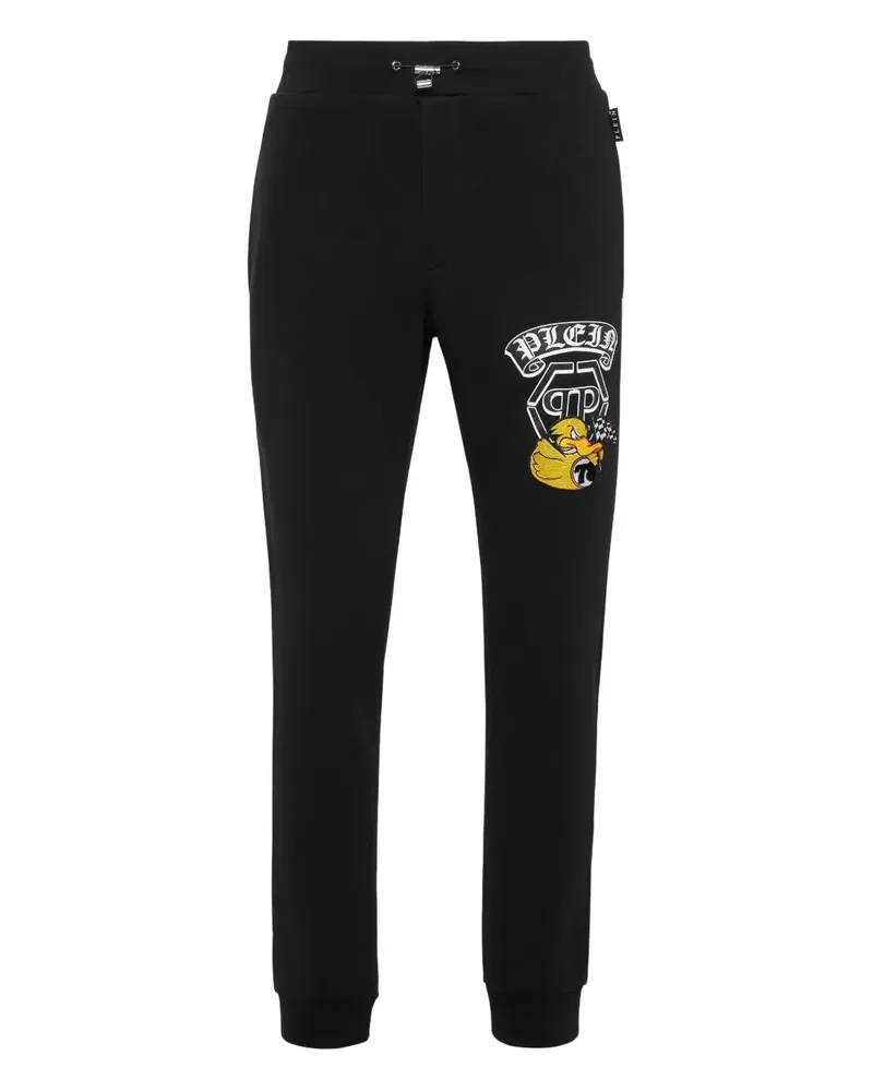 Philipp Plein Jogginghose mit Logo-Print - Schwarz Schwarz