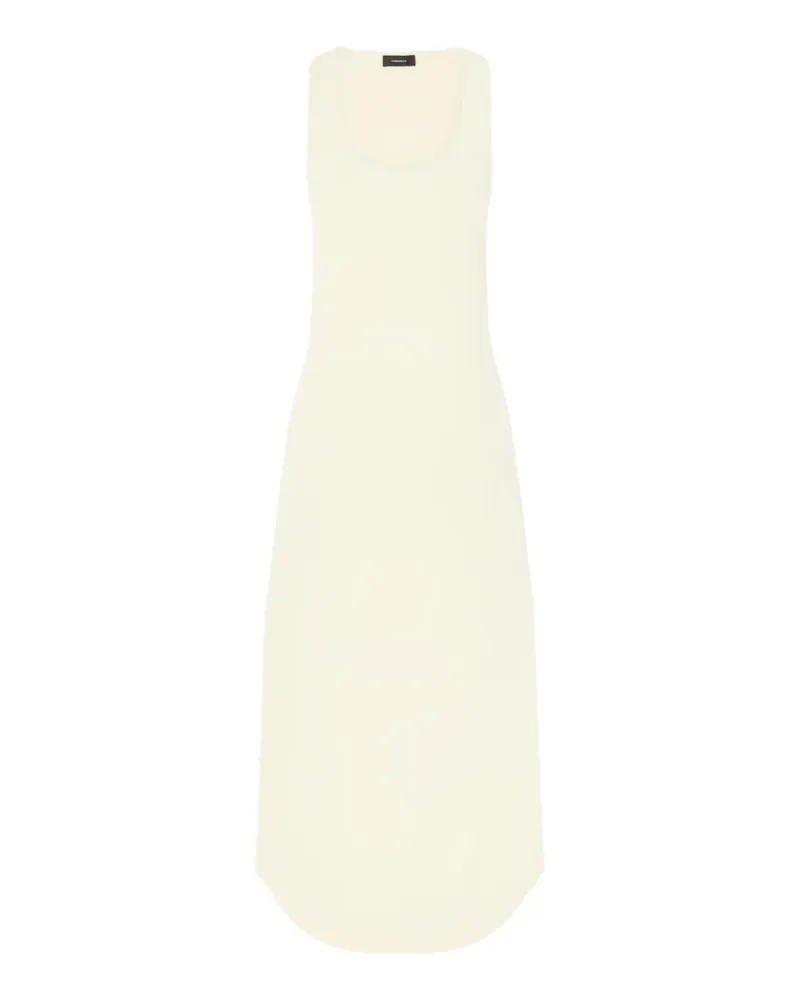 WARDROBE.NYC Midikleid mit U-Ausschnitt - Gelb Gelb