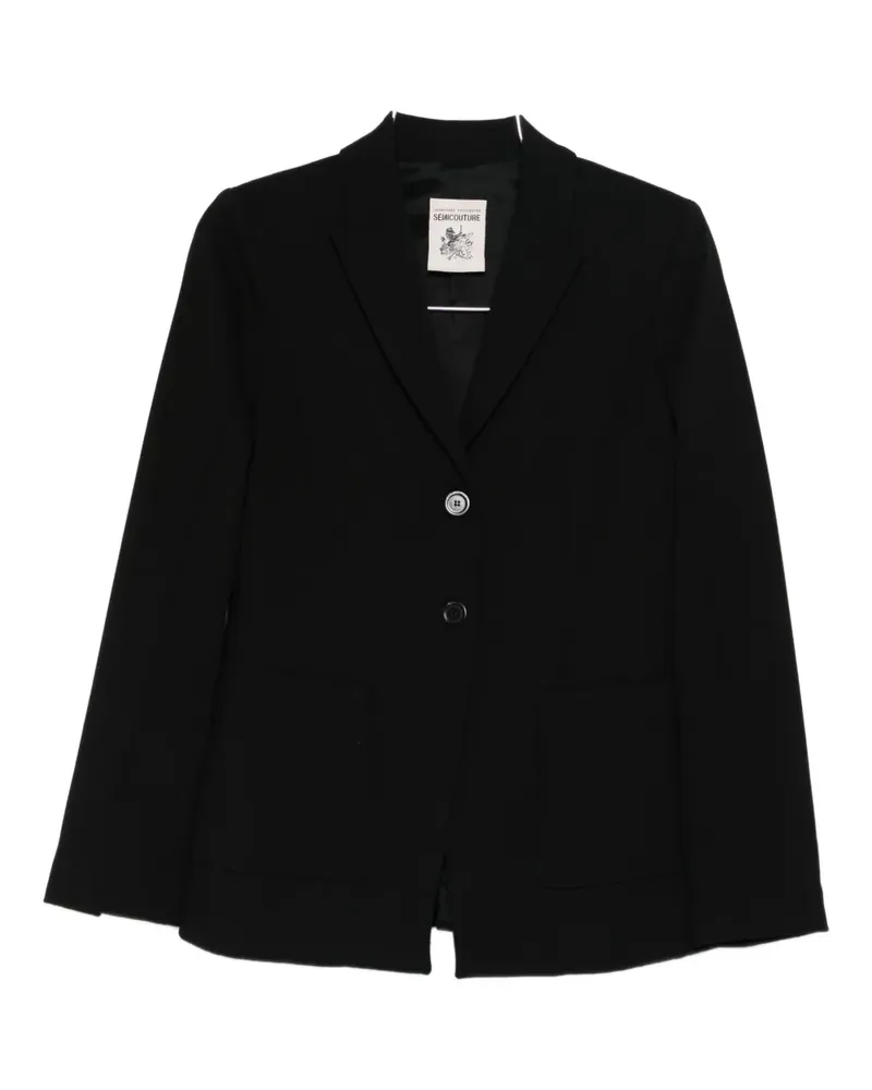 Semicouture single-breasted blazer - Schwarz Schwarz