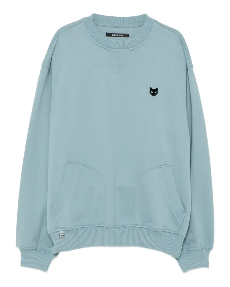 SONGZIO Sweatshirt mit Logo-Patch - Blau Blau