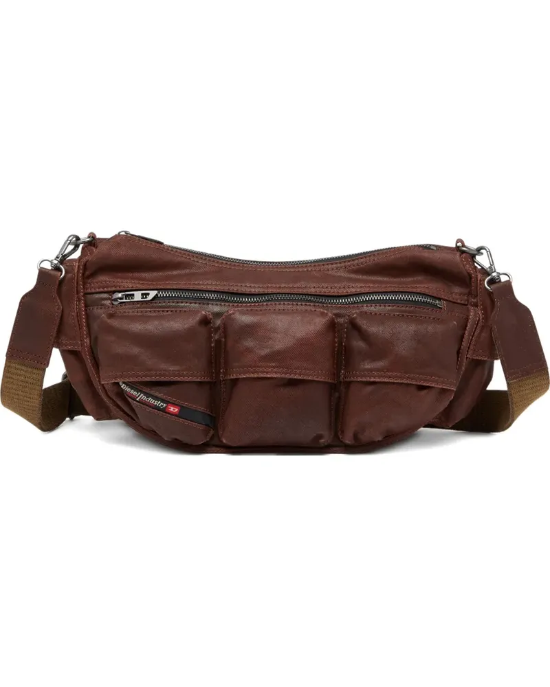 Diesel Multi-Pkts Schultertasche - Braun Braun