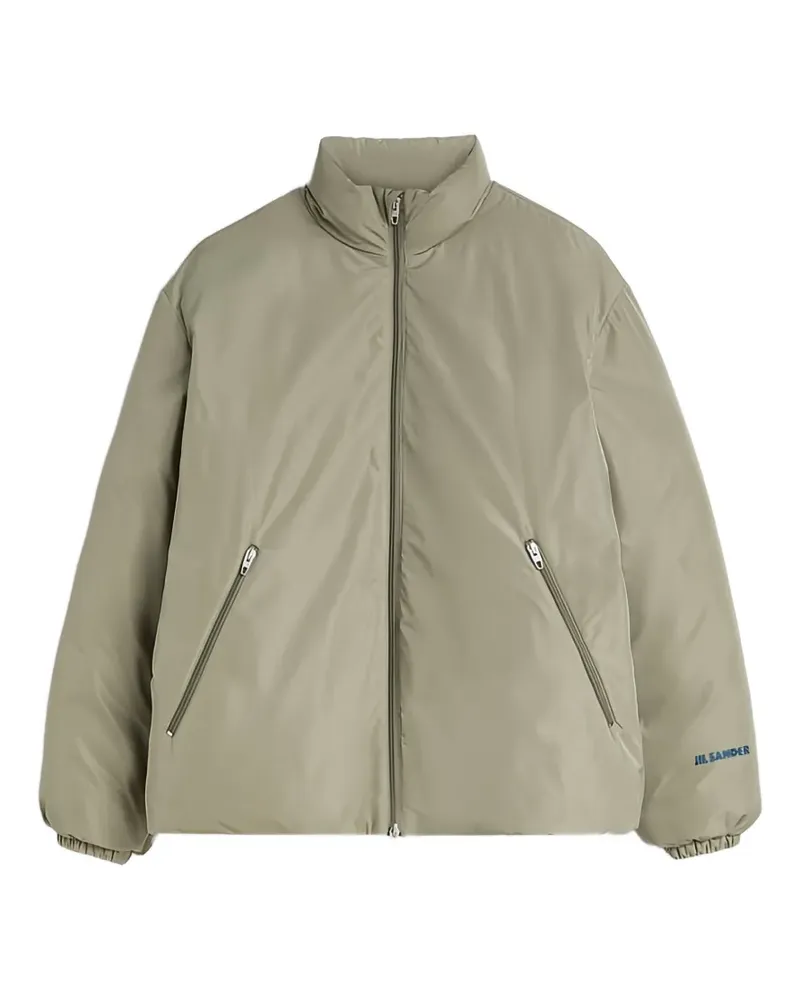 Jil Sander Daunenjacke aus Taft - Grün Grün
