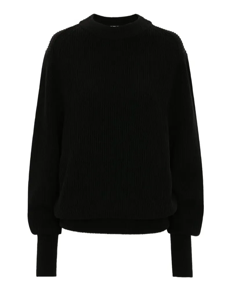 Victoria Beckham relaxed-fit ribbed-knit sweater - Schwarz Schwarz