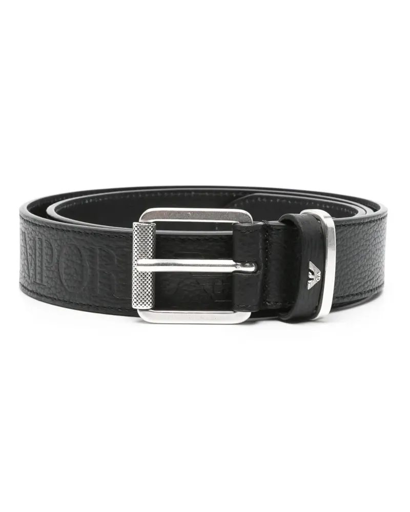 Emporio Armani Klassischer Gürtel - Schwarz Schwarz