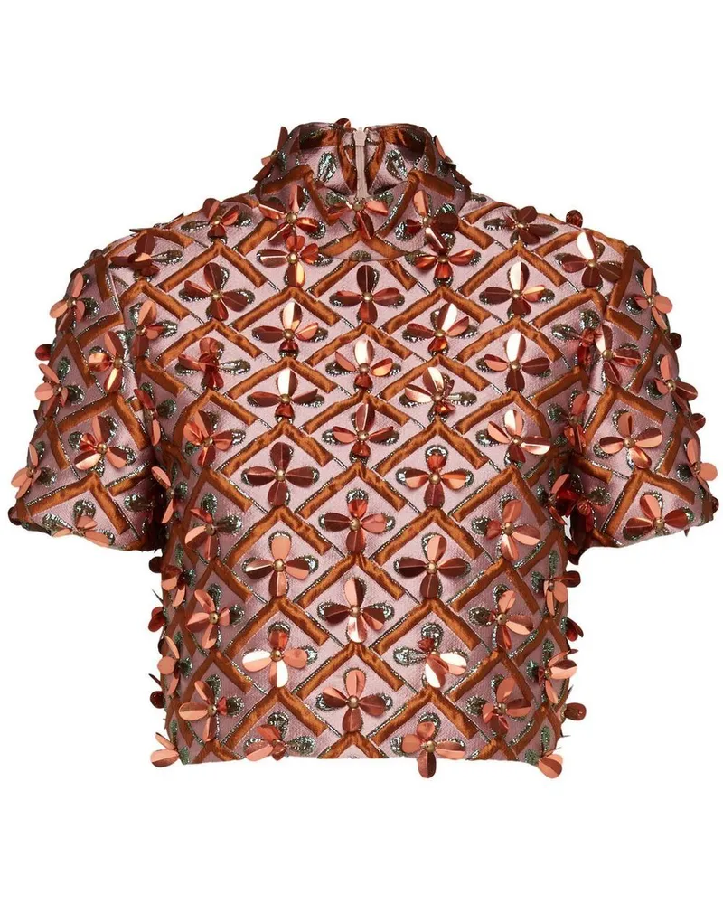 La DoubleJ Juliet Cropped-Top - Rosa Rosa