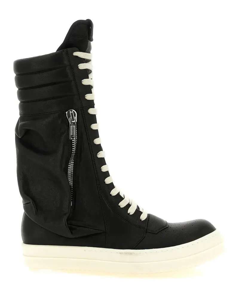 Rick Owens Cargo Geobasket leather boots - Schwarz Schwarz