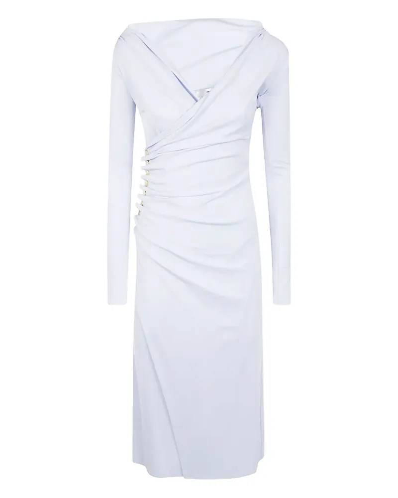 Elisabetta Franchi Drapiertes Kleid - Weiß Weiß