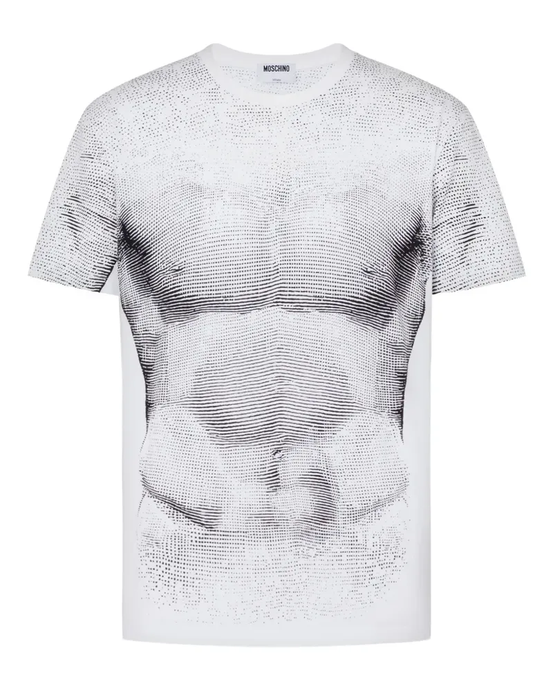 Moschino T-Shirt mit Print - Weiß Weiß