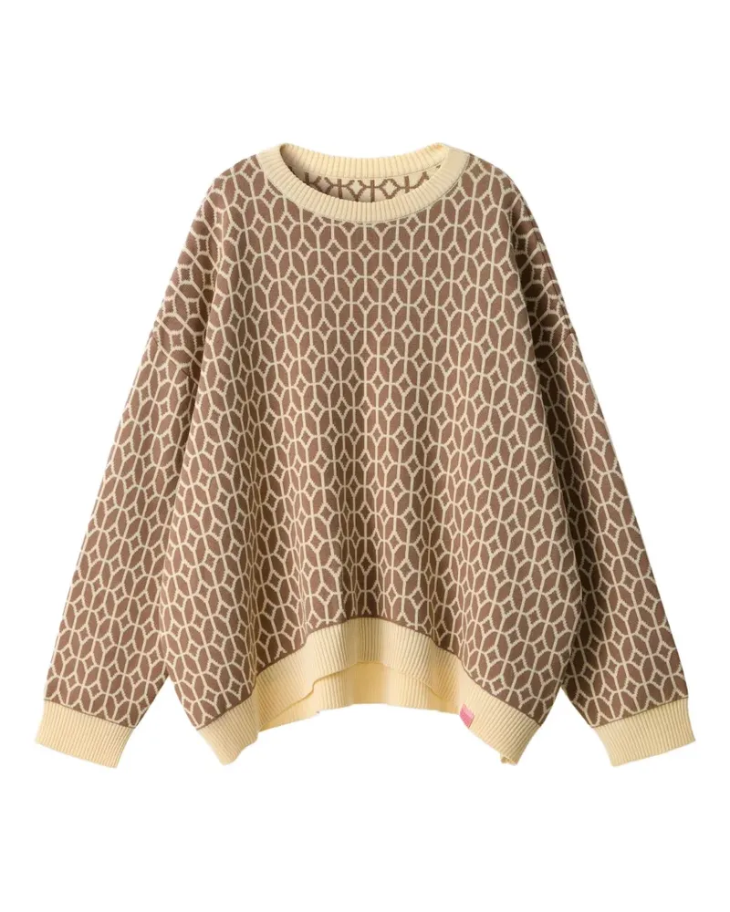 MONOCHROME Pullover mit geometrischem Muster - Braun Braun