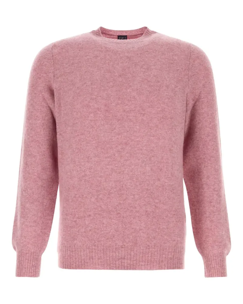 Fedeli Kaschmirpullover mit Rundhalsausschnitt - Rosa Rosa