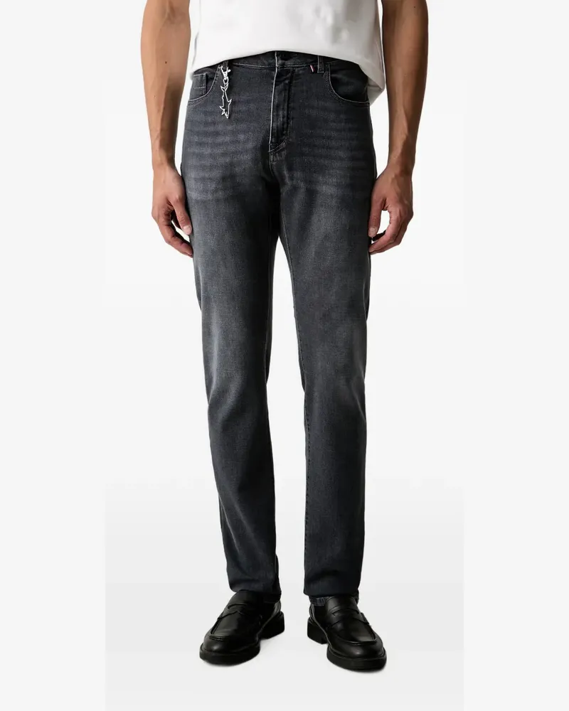 Paul & Shark Varese faded-effect straight-leg jeans - Grau Grau