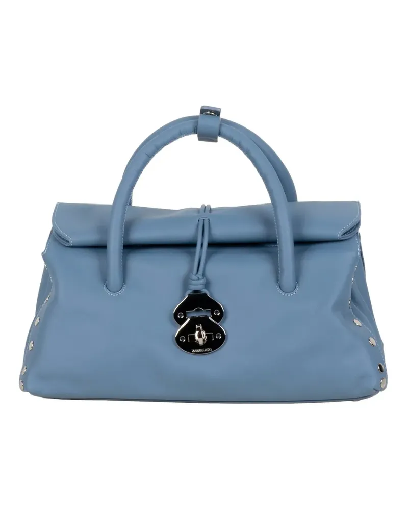Zanellato Kleine Dotta Tote Bag mit Nieten - Blau Blau