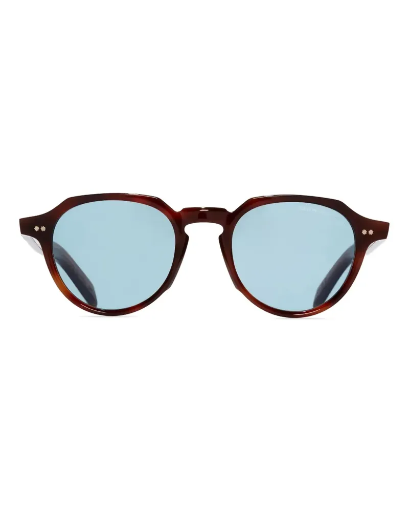 Cutler and Gross Sonnenbrille mit rundem Gestell - Braun Braun
