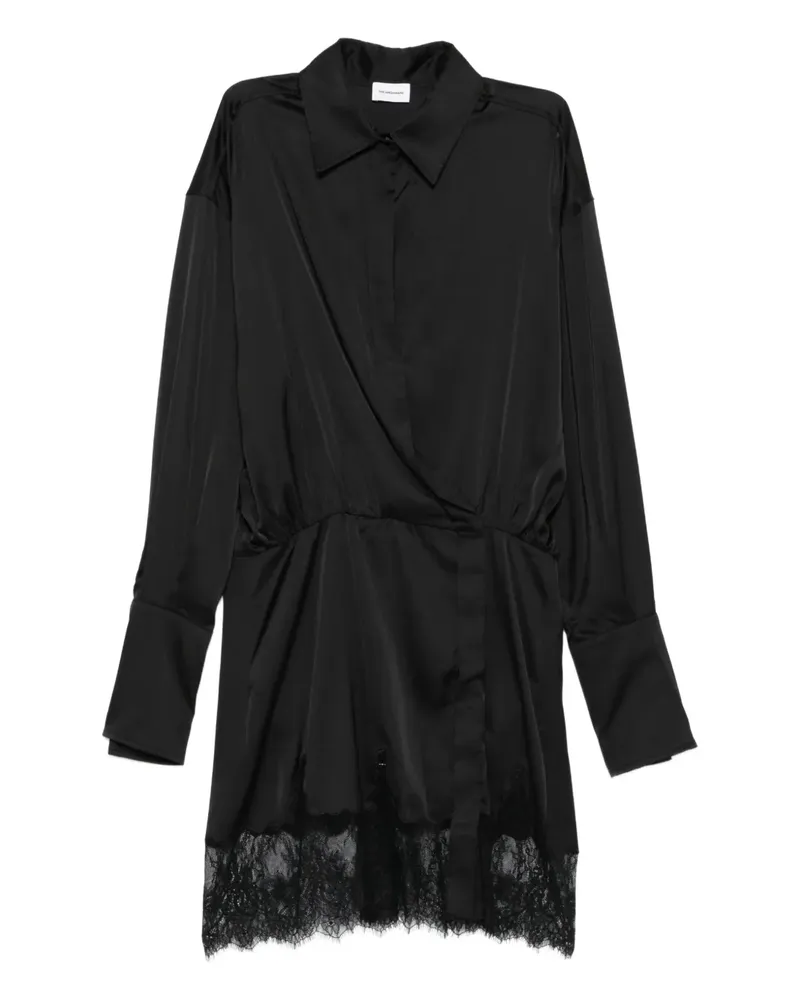 ANDAMANE Kleid aus Satin - Schwarz Schwarz