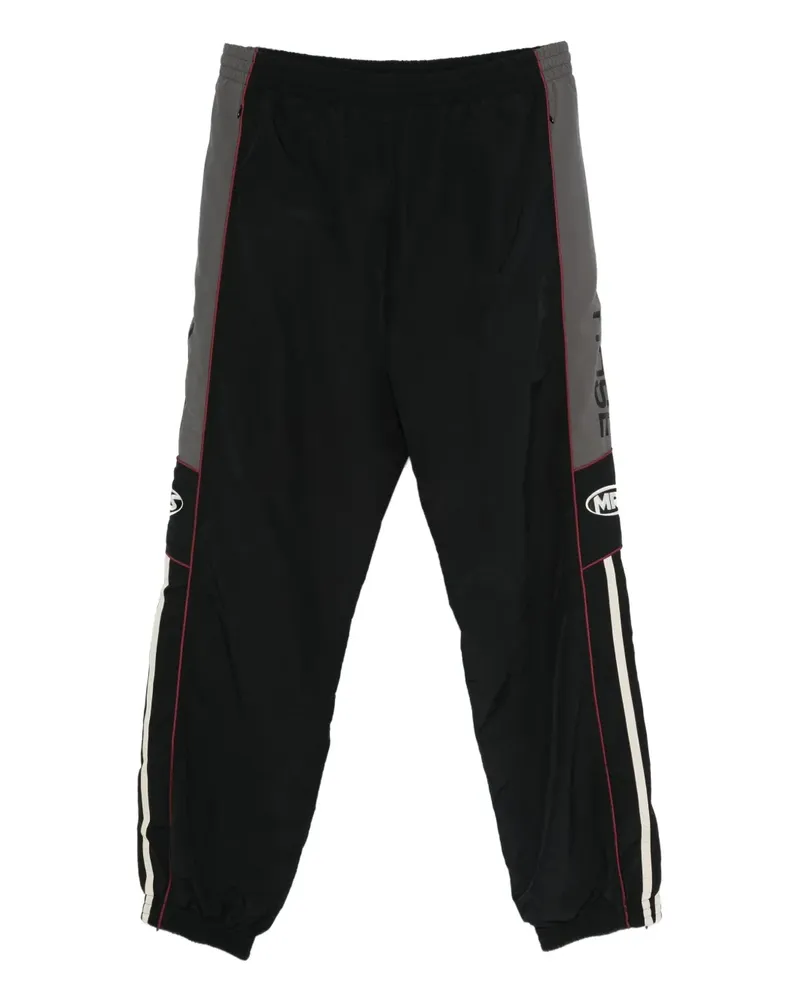 Martine Rose Jogginghose mit Streifen - Schwarz Schwarz