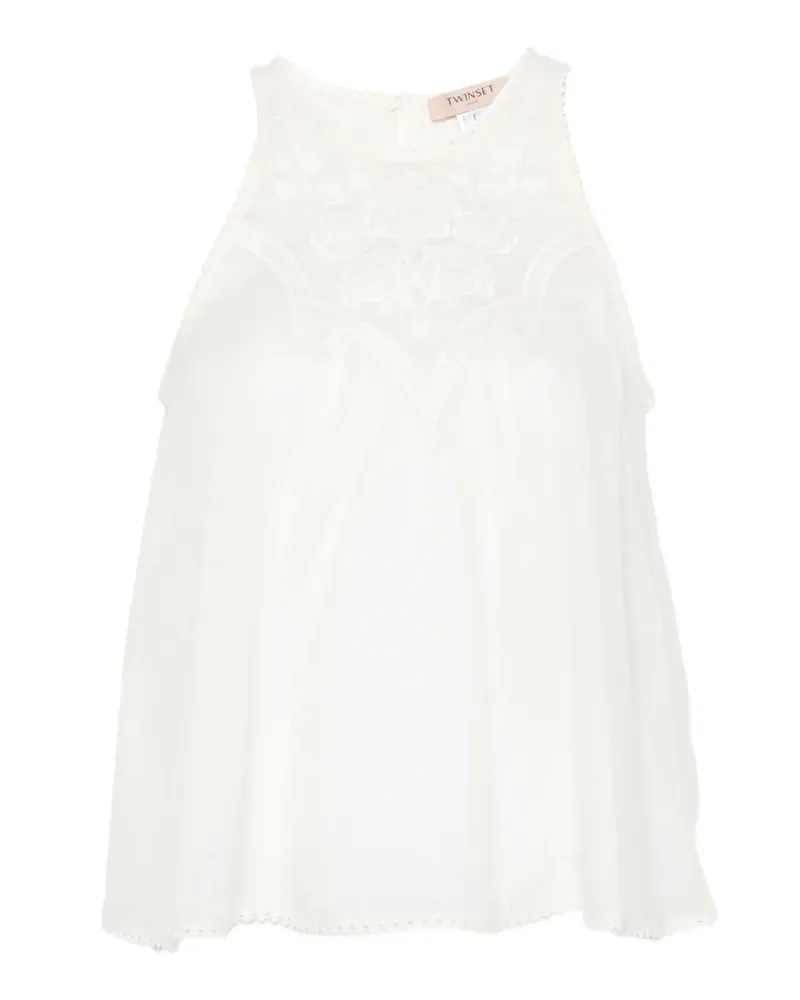 Twin-Set sleeveless round-neck blouse - Nude Nude