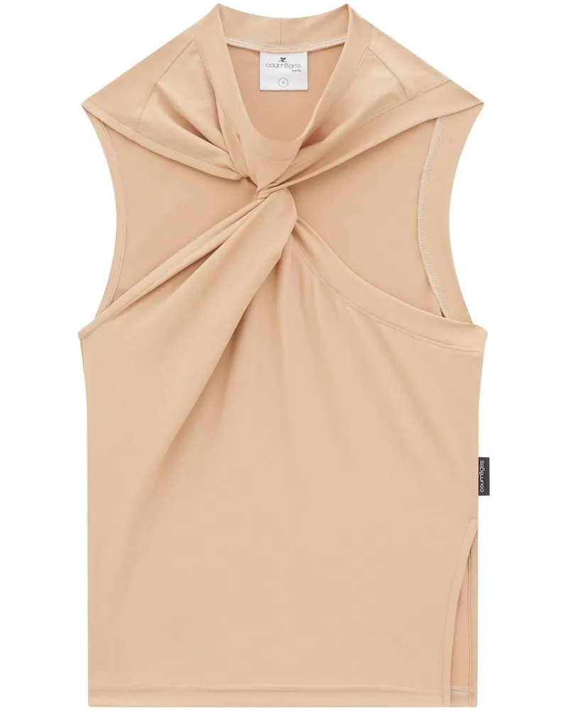 Courrèges Klassisches One-Shoulder-Top - Nude Nude