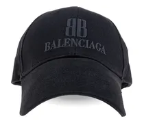 Baseballkappe mit Logo-Stickerei - Schwarz
