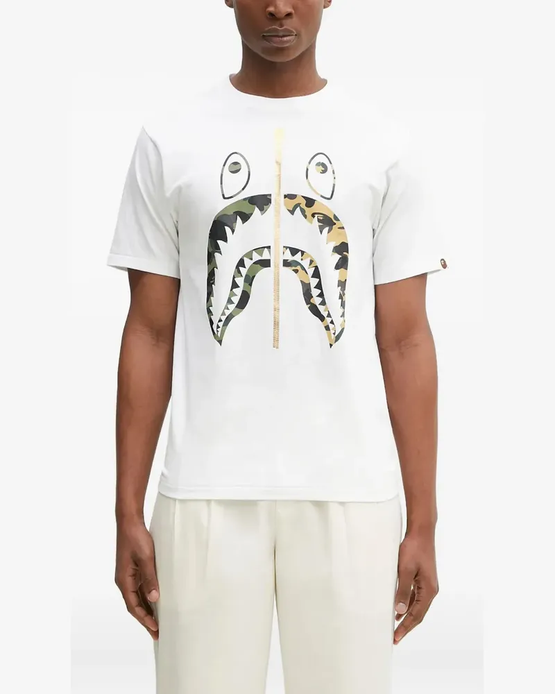 BAPE 1st Camo Separate Shark T-Shirt - Weiß Weiß