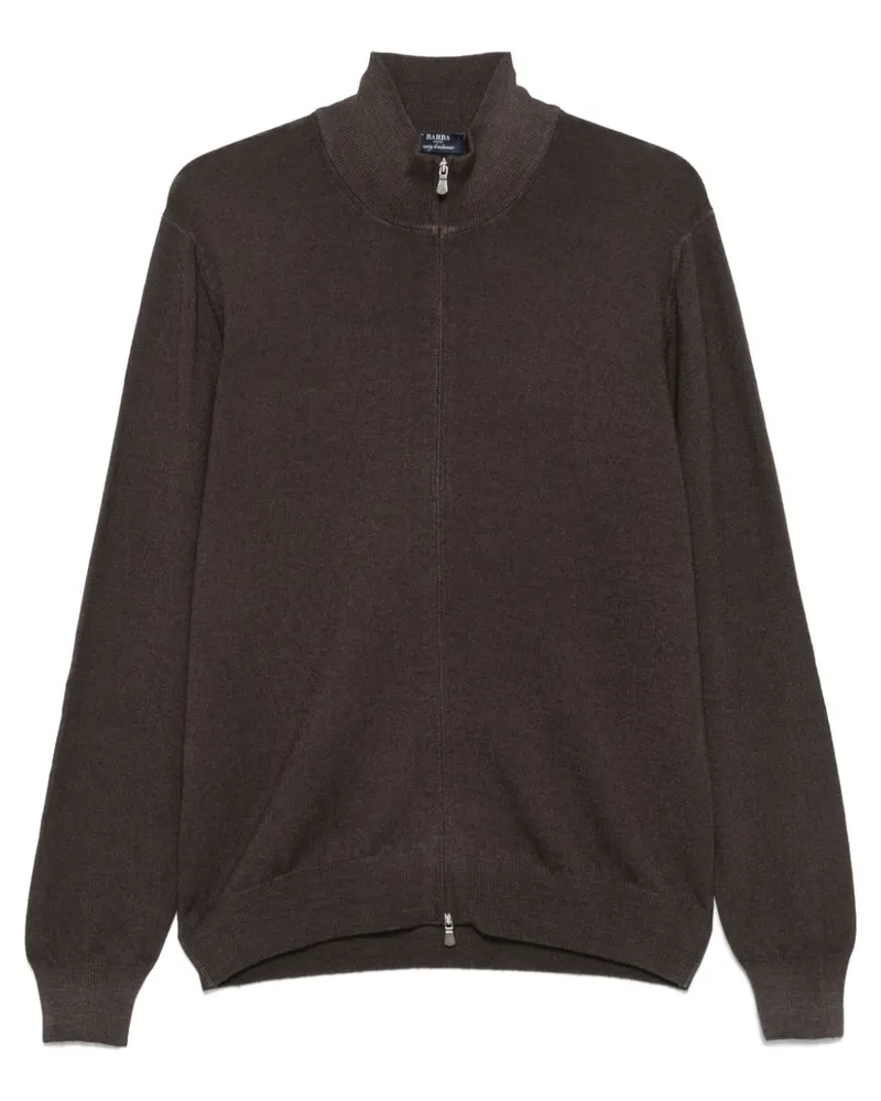 BARBA Klassischer Cardigan - Braun Braun