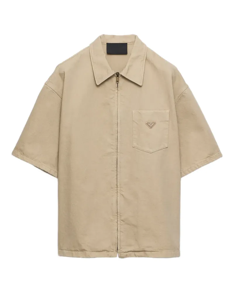 Prada Jeanshemd aus Old Denim - Nude Nude