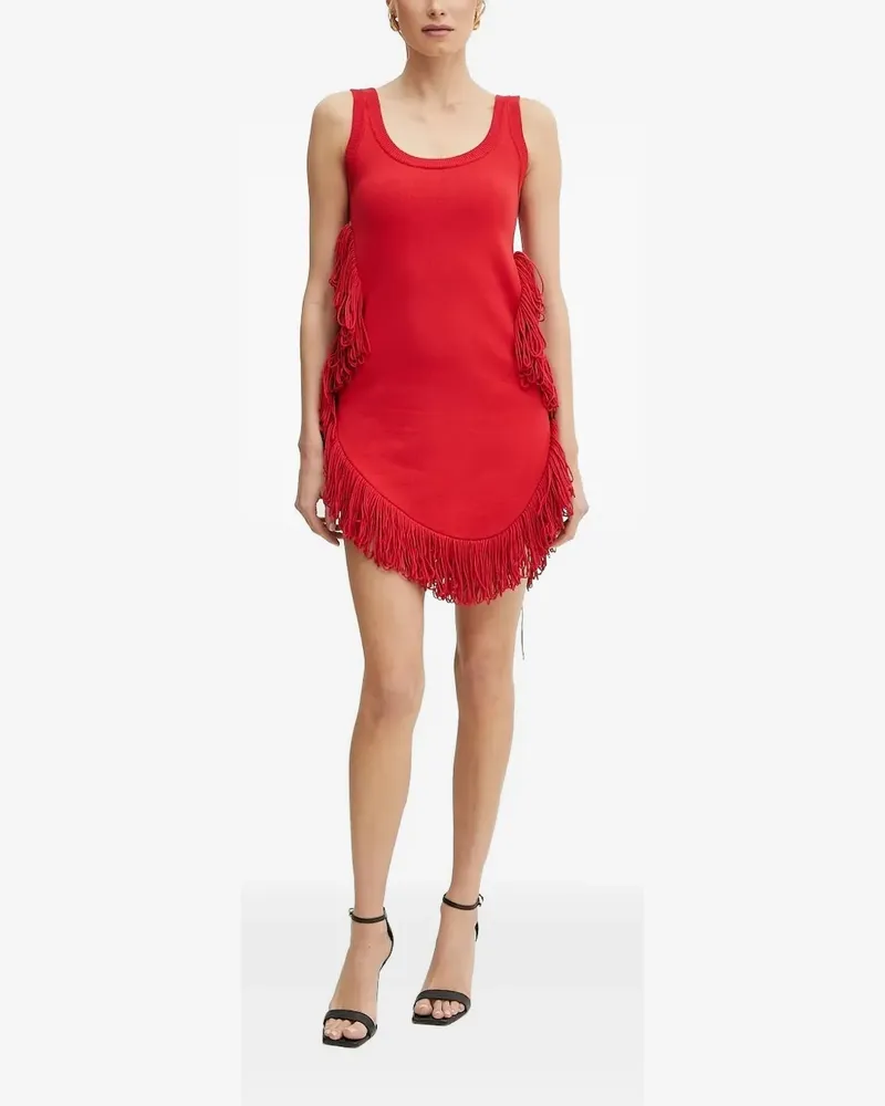Simona Corsellini Minikleid mit Fransen - Rot Rot