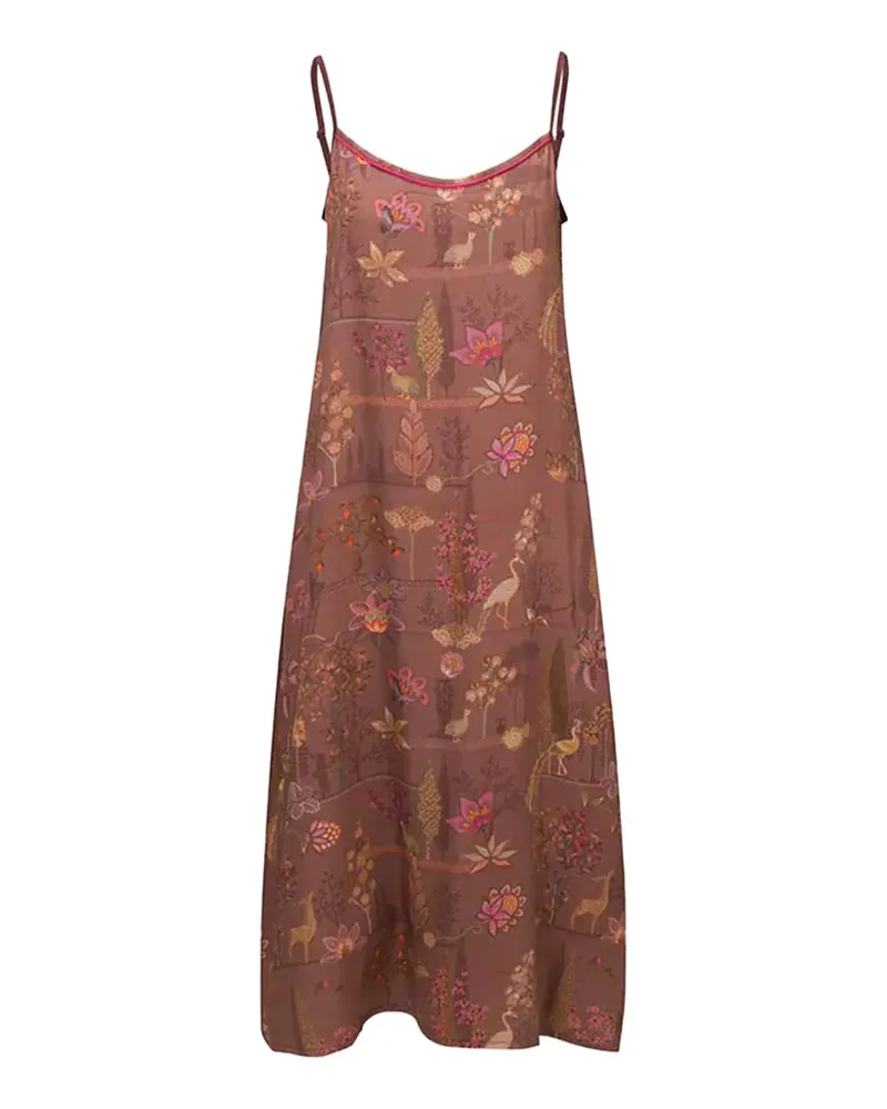 PiP Studio Nachthemd mit Blumenprint - Braun Braun