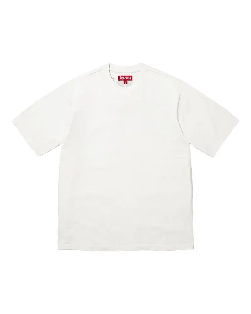 Supreme Being Rhinestone Script short-sleeve T-shirt - Weiß Weiß