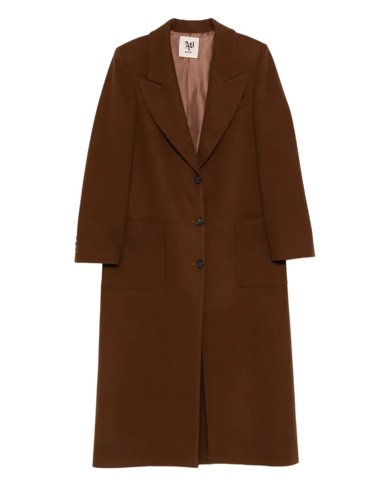 Aniye By Janis single-breasted coat - Braun Braun