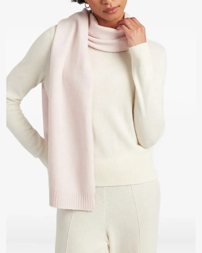 Chinti & Parker Schal mit geripptem Rand - Rosa Rosa
