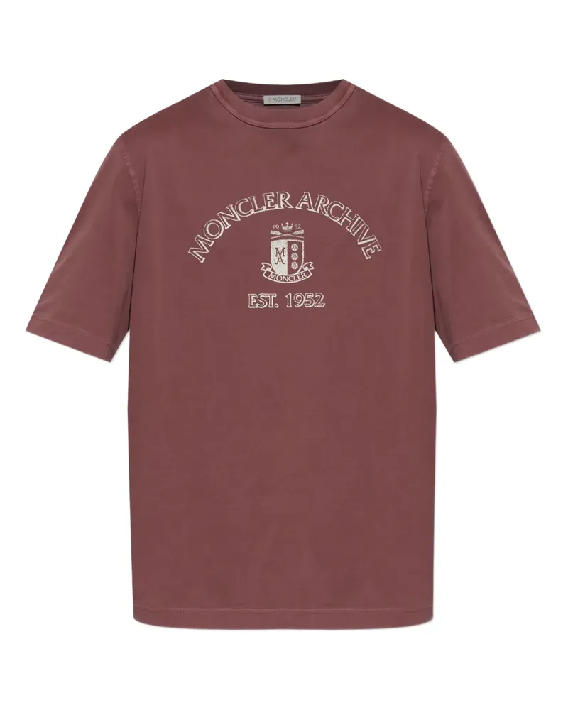 Moncler graphic T-shirt - Rot Rot