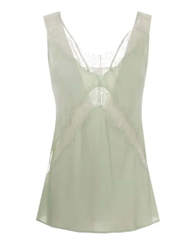 Pinko lace-detail T-shirt - Grün Grün